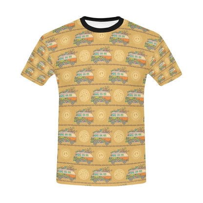 Hippie Van Print Design LKS304 Men's All Over Print T-shirt