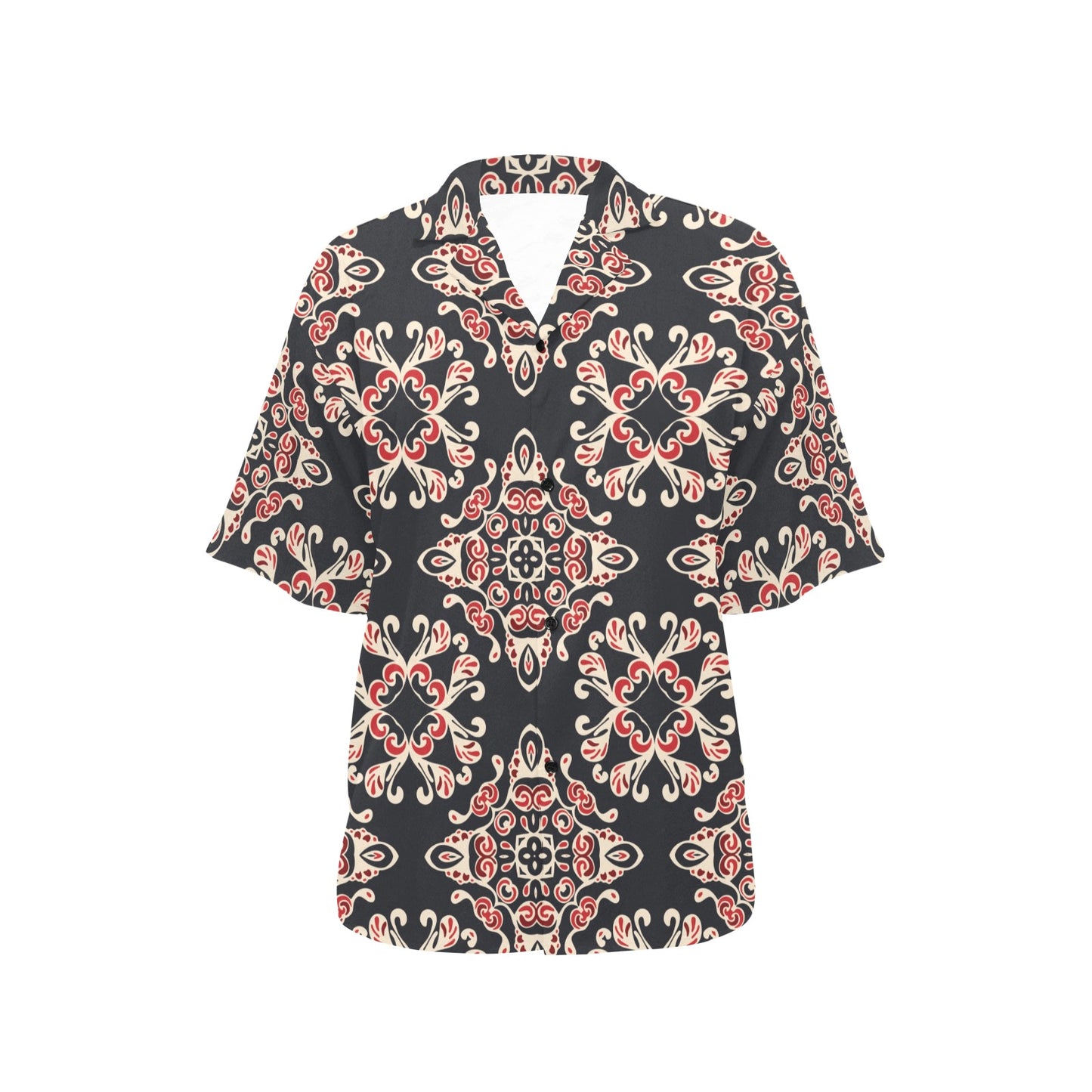 Medallion Pattern Print Design 01 Women's Hawaiian Shirt