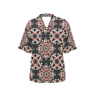 Medallion Pattern Print Design 01 Women's Hawaiian Shirt