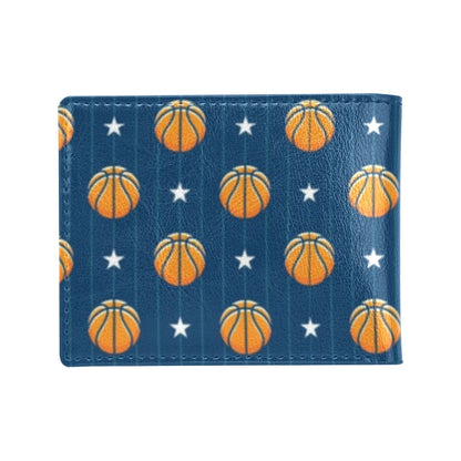 Basketball Star Print Pattern Men's ID Card Wallet