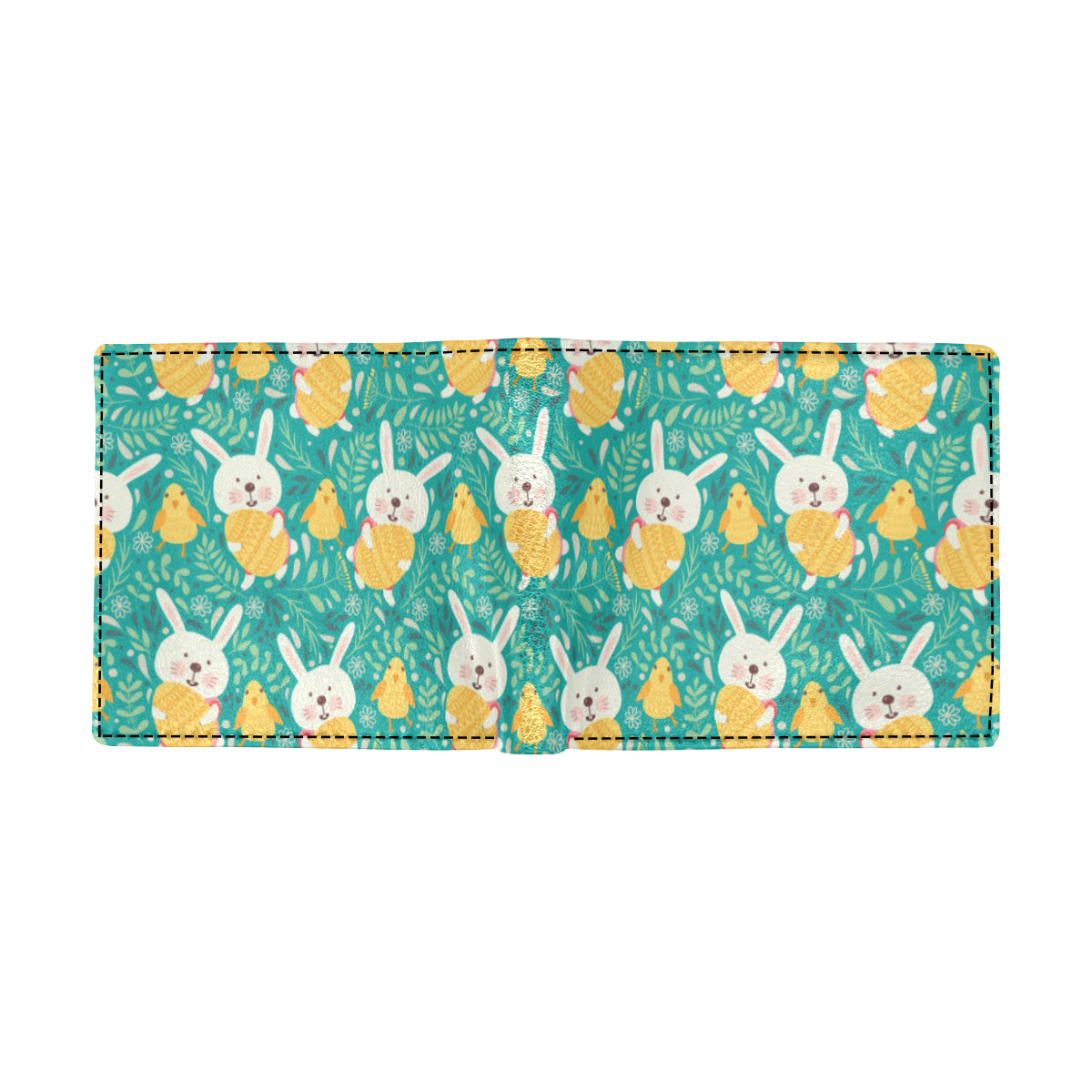 Easter Eggs Pattern Print Design RB02 Men's ID Card Wallet