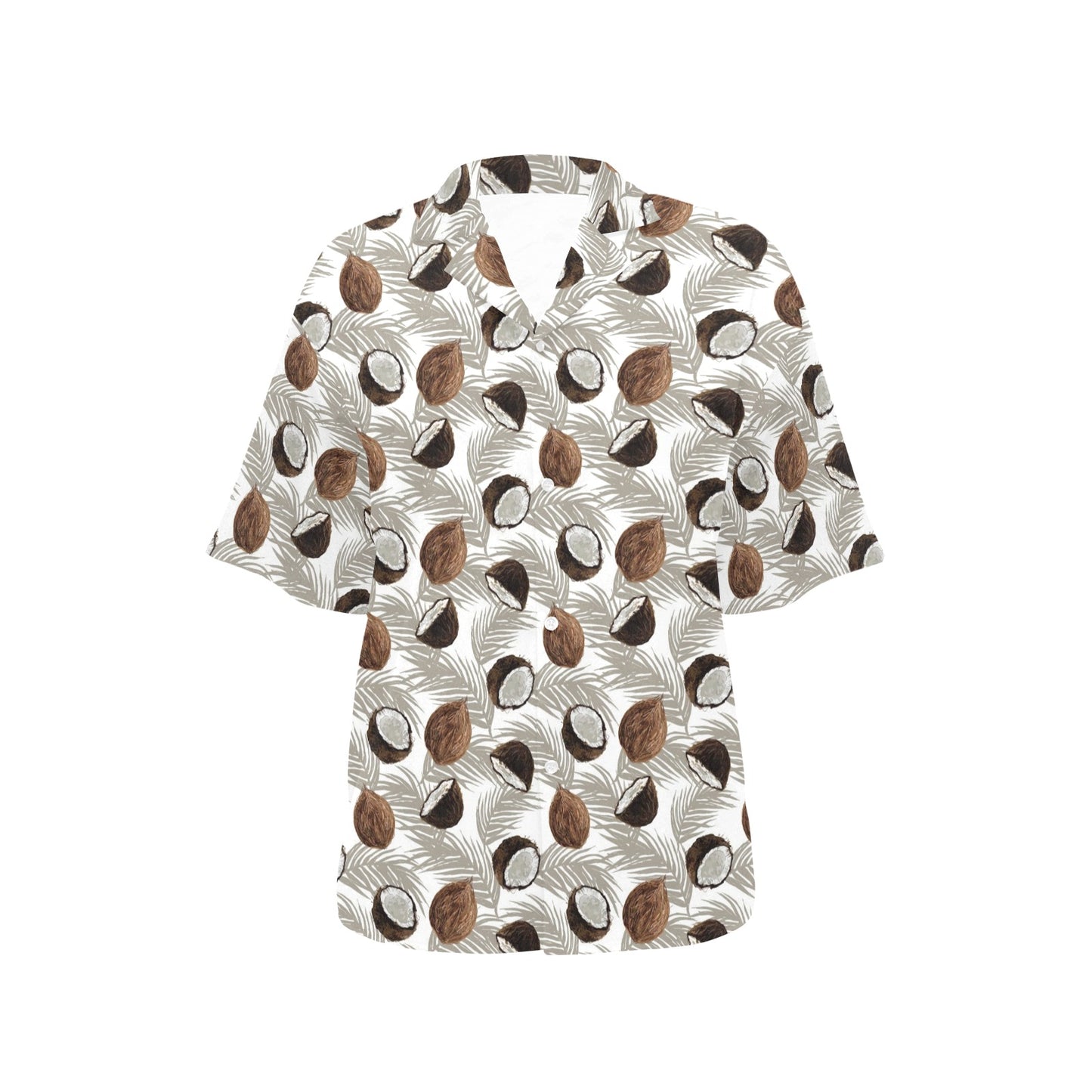 Coconut Pattern Print Design CN03 Women's Hawaiian Shirt