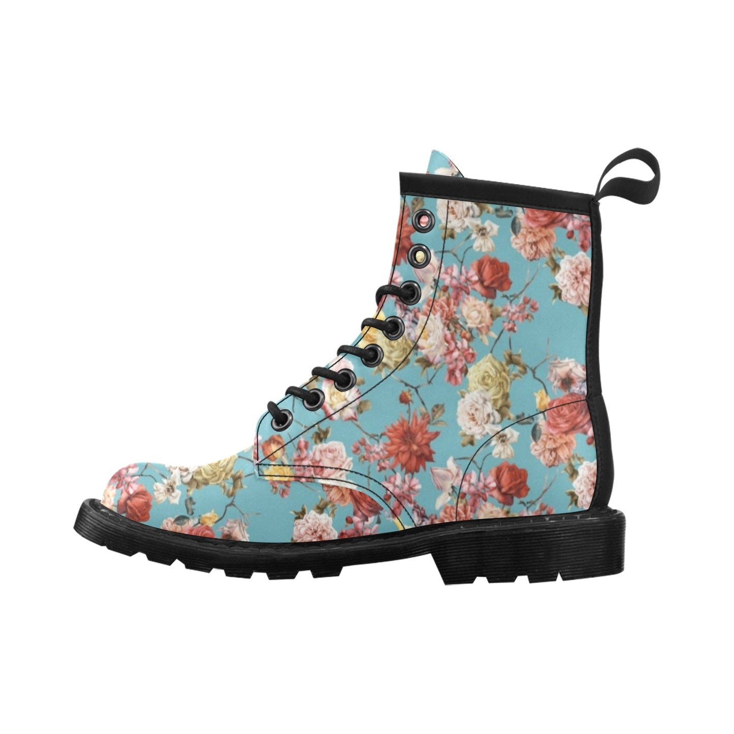 Summer Floral Pattern Print Design SF05 Women's Boots