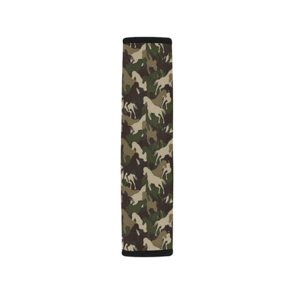 Horse Camo Themed Design Print Car Seat Belt Cover