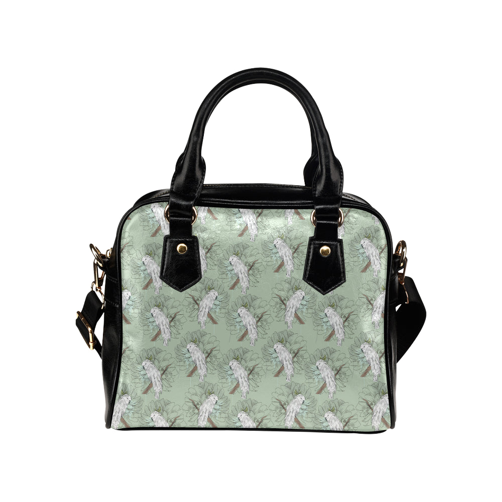 Cockatiel Pattern Print Design 01 Shoulder Handbag