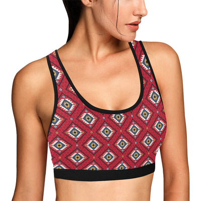 Aztec Pattern Print Design 10 Sports Bra