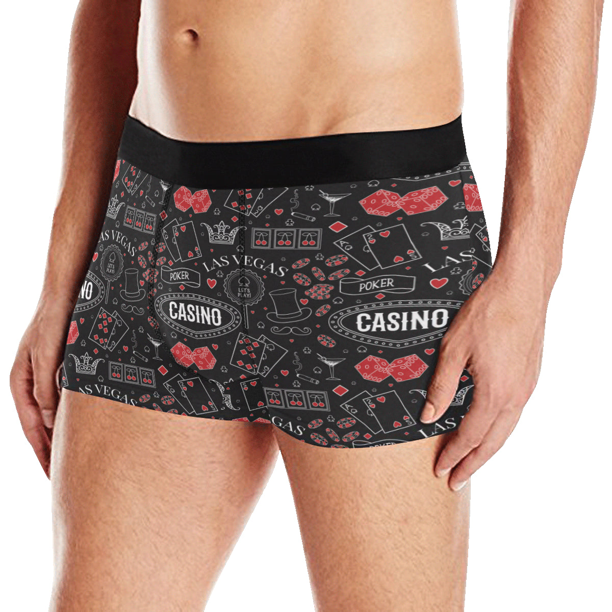 Casino Pattern Print Design 04 Men's Boxer Briefs