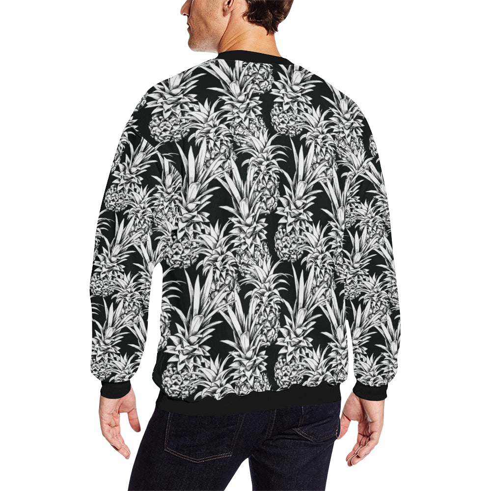 Pineapple Pattern Print Design PP08 Men Long Sleeve Sweatshirt