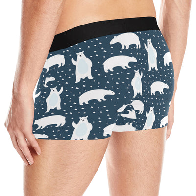 Polar Bear Pattern Print Design A02 Men's Boxer Briefs