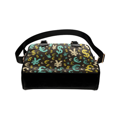Money Pattern Print Design 01 Shoulder Handbag