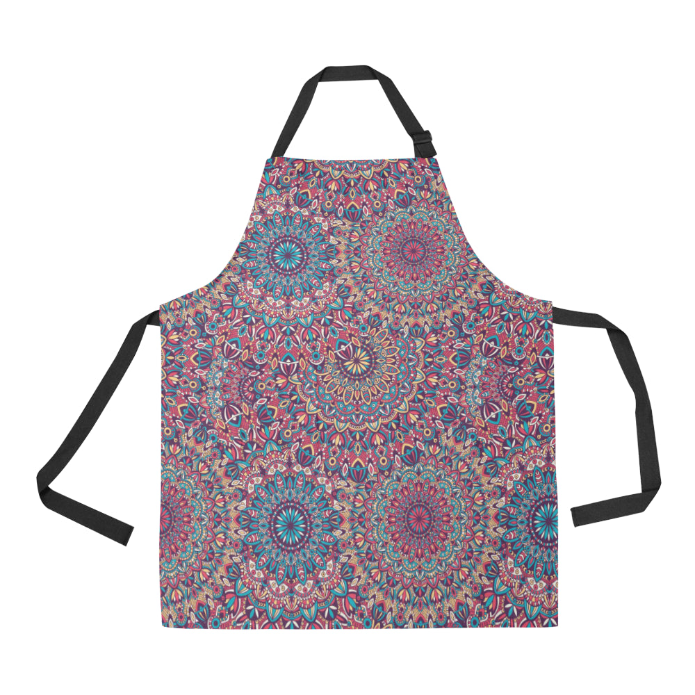 Boho Pattern Print Design 05 Apron with Pocket