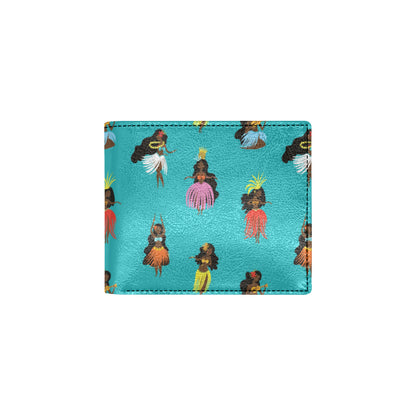 Hula Dancers Pattern Print Design 04 Men's ID Card Wallet