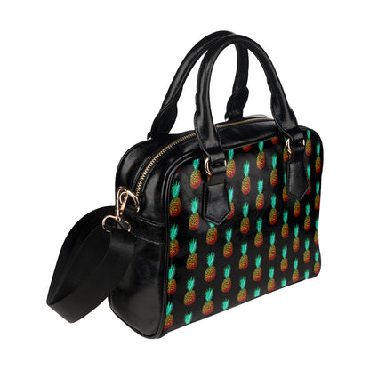 Pineapple Pattern Print Design A05 Shoulder Handbag