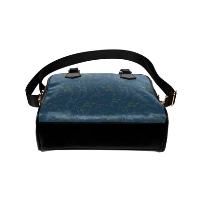 Swordfish Pattern Print Design 02 Shoulder Handbag