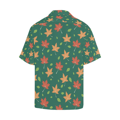 Maple Leaf Pattern Print Design 04 Men's Hawaiian Shirt