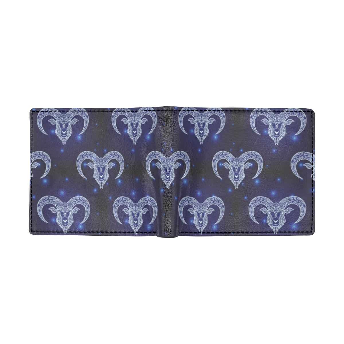 Aries Zodiac Pattern Print Design 01 Men's ID Card Wallet