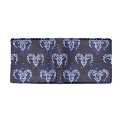 Aries Zodiac Pattern Print Design 01 Men's ID Card Wallet