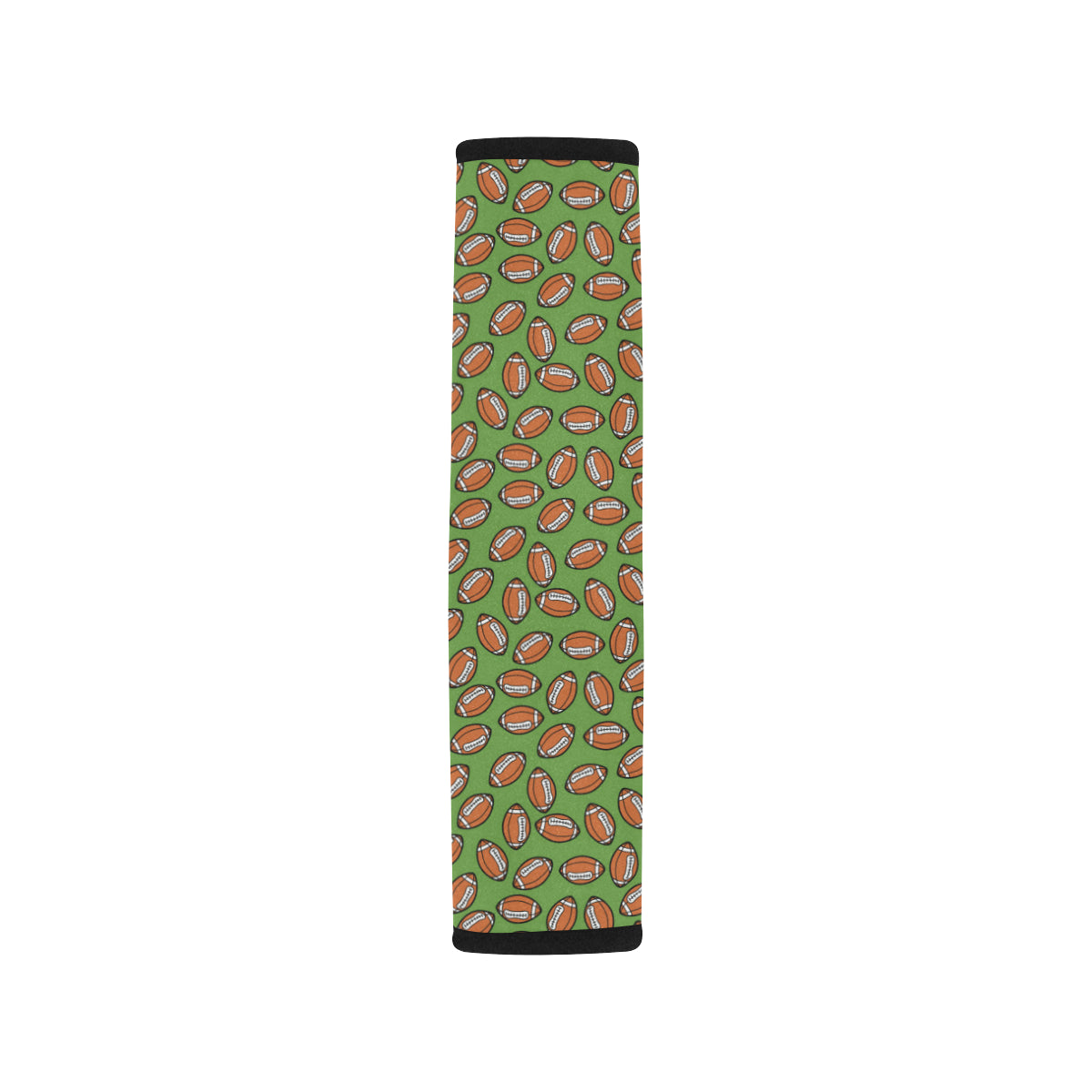 American Football on Green Design Car Seat Belt Cover
