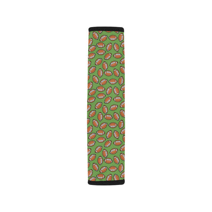 American Football on Green Design Car Seat Belt Cover
