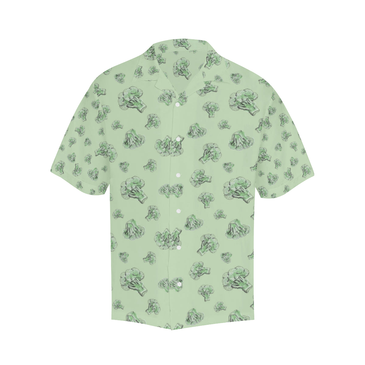 Broccoli Pattern Print Design 05 Men's Hawaiian Shirt