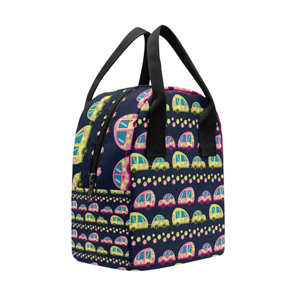 Camper Cute Camping Design No 3 Print Insulated Lunch Bag