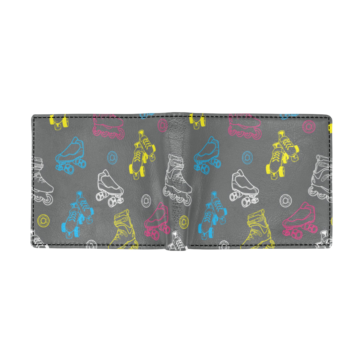 Roller skate Pattern Print Design A02 Men's ID Card Wallet