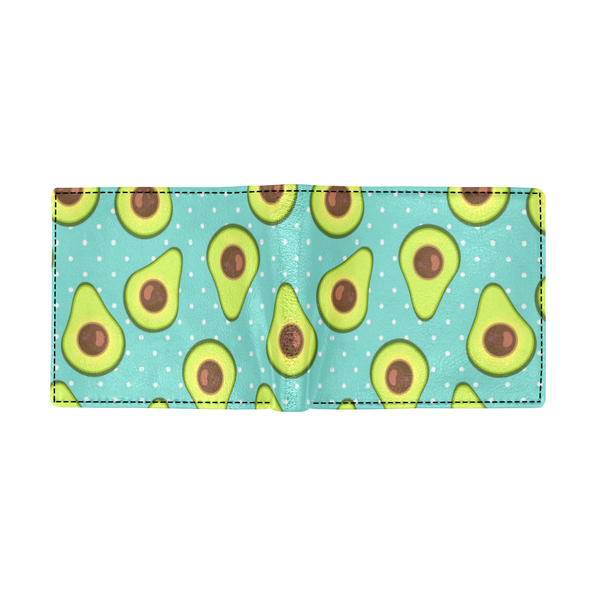 Avocado Pattern Print Design AC012 Men's ID Card Wallet