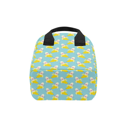 Banana Pattern Print Design BA07 Insulated Lunch Bag
