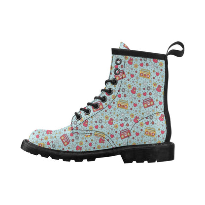 Hippie Print Design LKS307 Women's Boots
