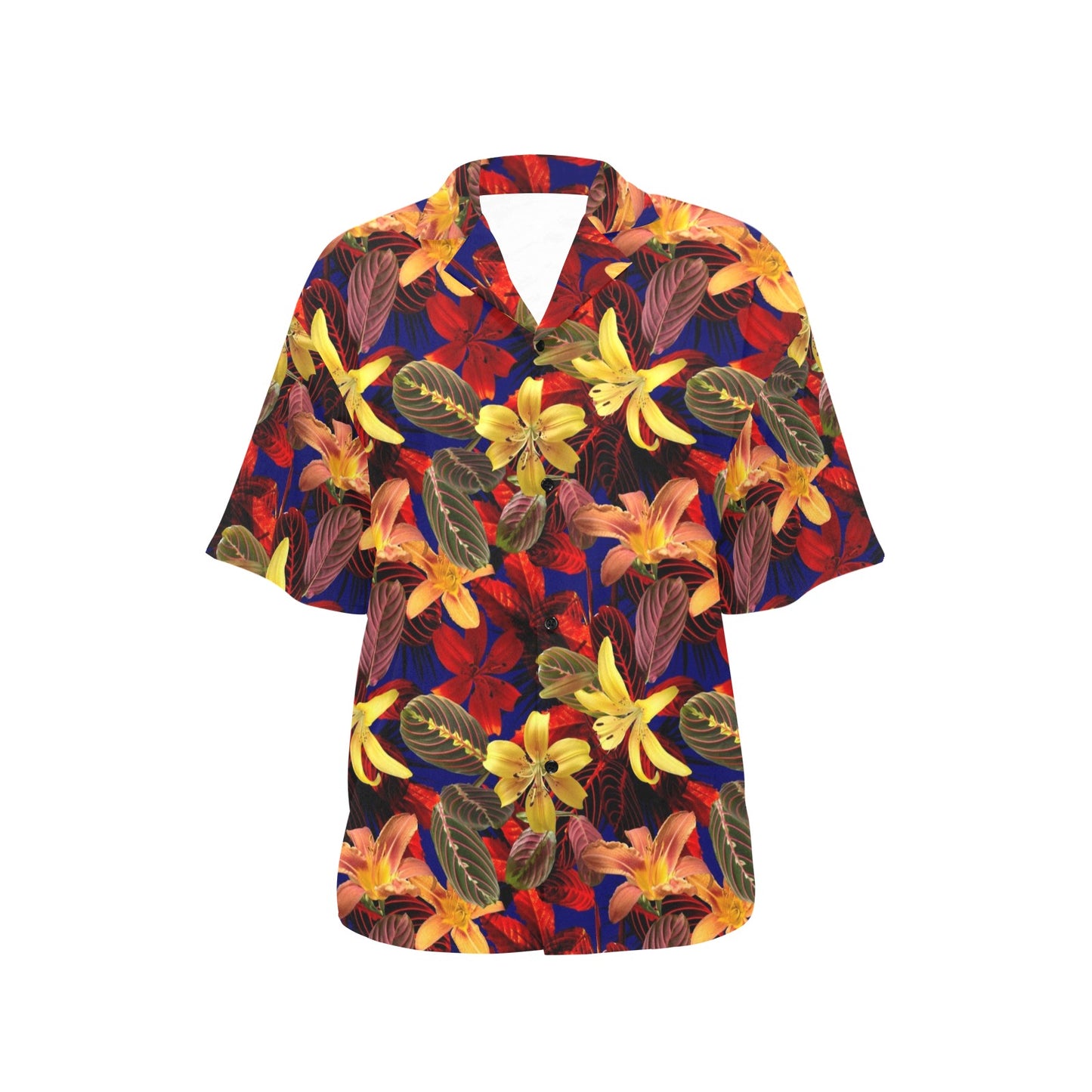 Lily Pattern Print Design LY014 Women's Hawaiian Shirt