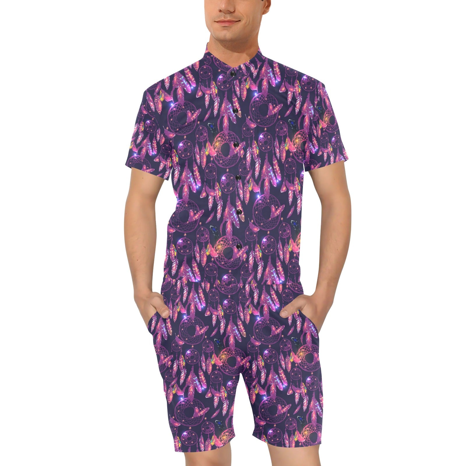 Dream catcher neon Men's Romper