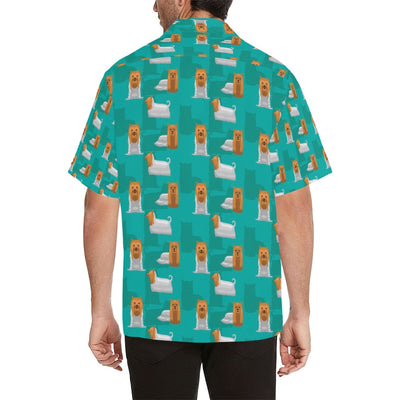 Silky Terriers Print Design LKS301 Men's Hawaiian Shirt