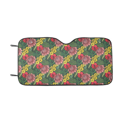 Summer Floral Print Design LKS305 Car front Windshield Sun Shade
