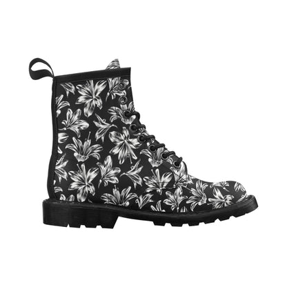 Amaryllis Pattern Print Design AL04 Women's Boots