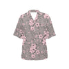 Cherry Blossom Pattern Print Design CB05 Women's Hawaiian Shirt