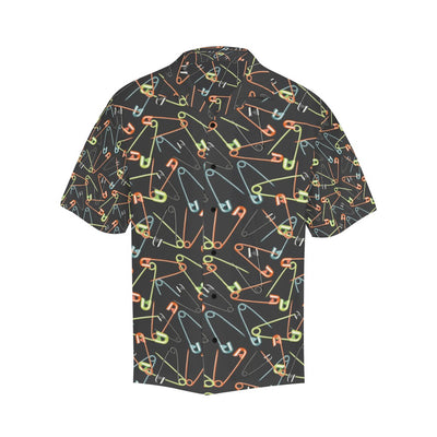 Safety Pin Print Design LKS301 Men's Hawaiian Shirt