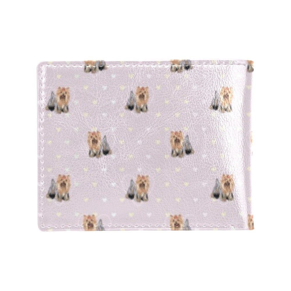 Yorkshire Terriers Print Design LKS302 Men's ID Card Wallet