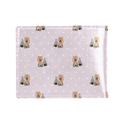Yorkshire Terriers Print Design LKS302 Men's ID Card Wallet