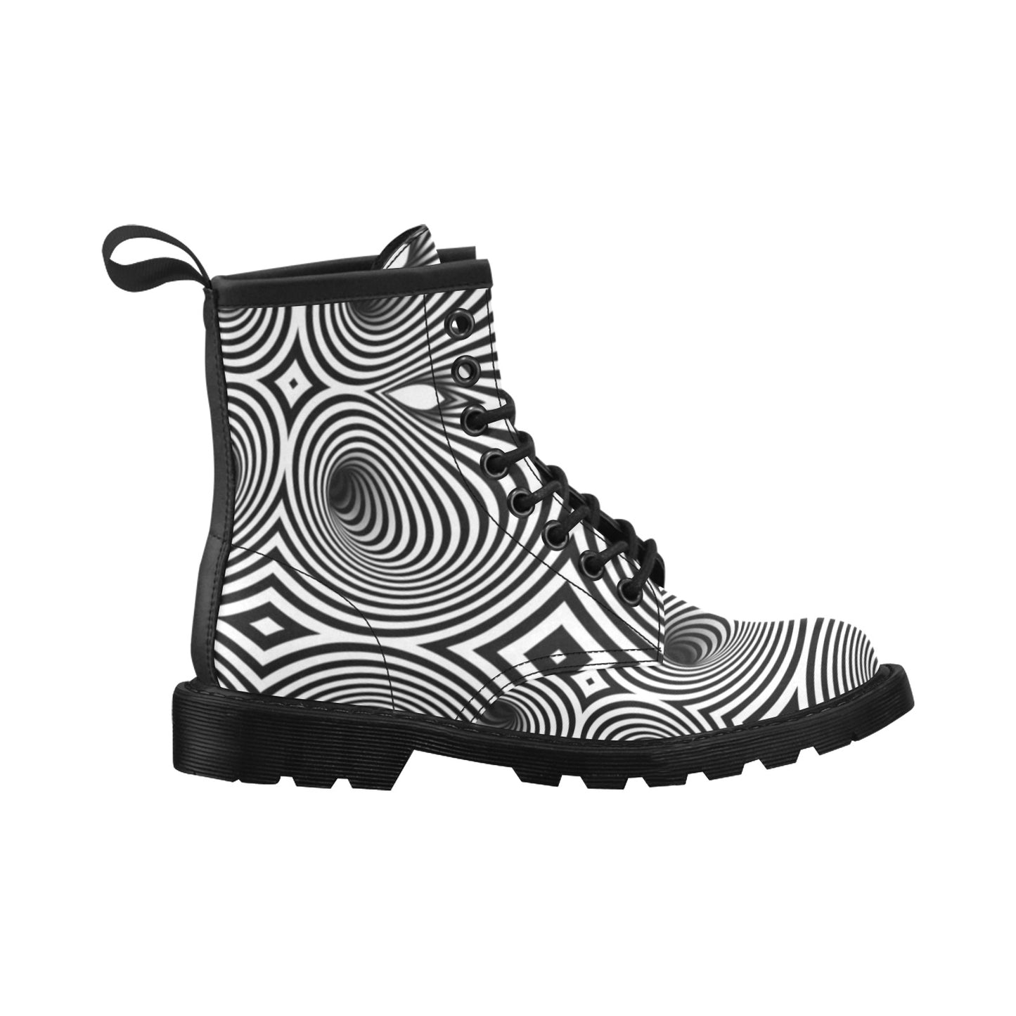 Vortex Print Design LKS303 Women's Boots