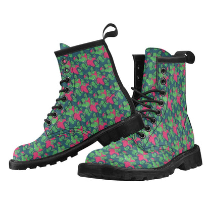Zombie Themed Design Pattern Print Women's Boots