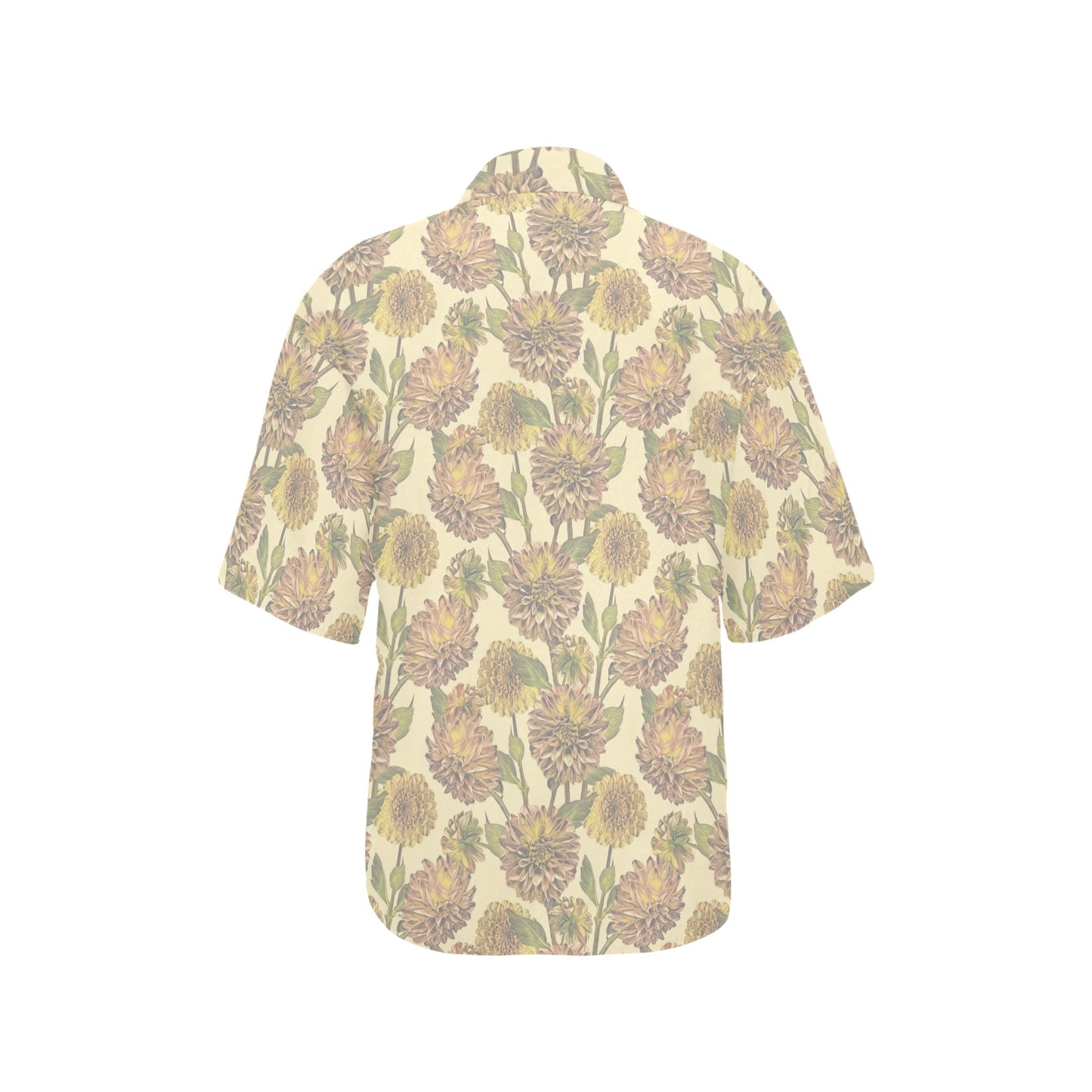Dahlia Pattern Print Design DH09 Women's Hawaiian Shirt