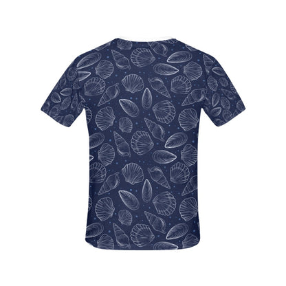 Seashell Print Design LKS3011 Women's  T-shirt