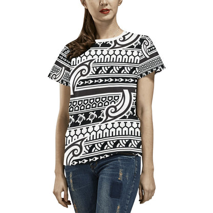 Samoan Style Print Design LKS305 Women's  T-shirt