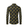 Sun Moon Golden Design Themed Print Men's Long Sleeve Shirt