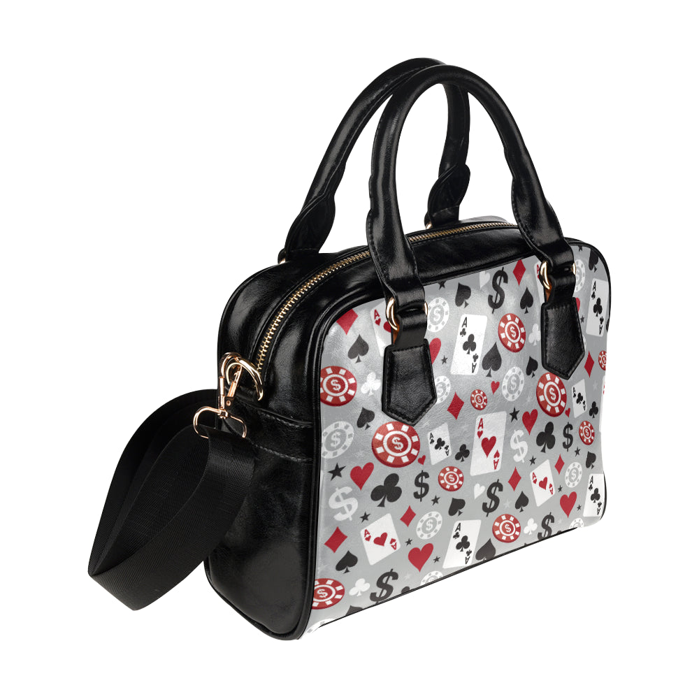 Casino Pattern Print Design 01 Shoulder Handbag
