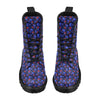 Skull Roses Neon Design Themed Print Women's Boots