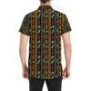 Eye of Horus Egypt Style Pattern Men's Short Sleeve Button Up Shirt