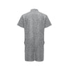 Elm Leave Grey Print Pattern Men's Romper