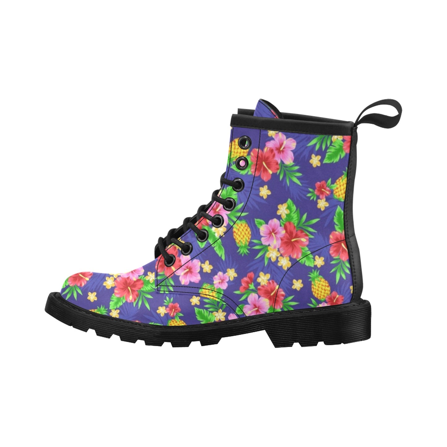 Hawaiian Themed Pattern Print Design H05 Women's Boots