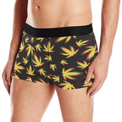Pot Leaf Pattern Print Design A02 Men's Boxer Briefs